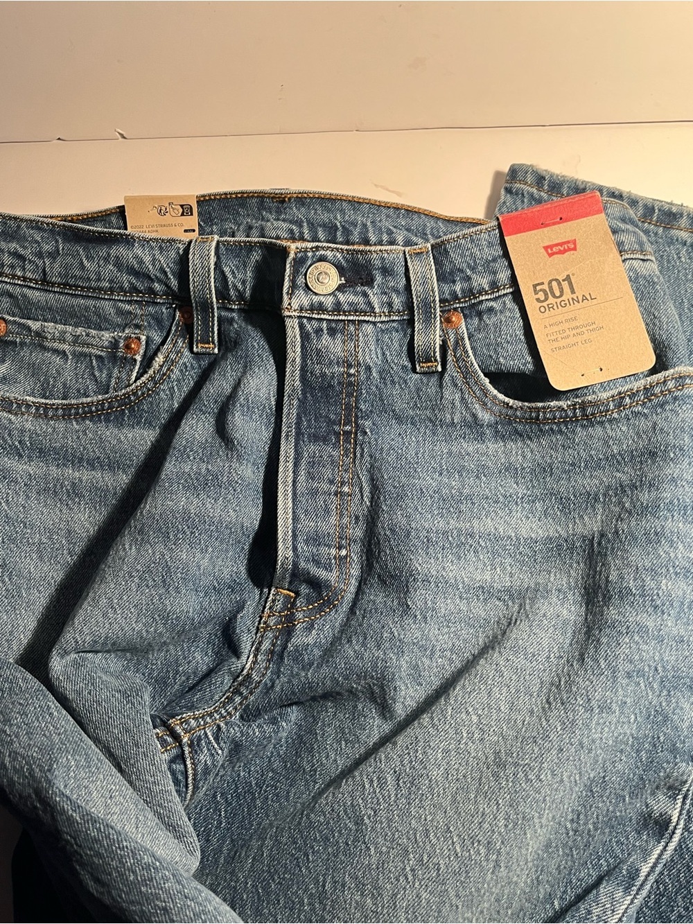 LEVIS 501 Blue Jeans NWT 💋💋💋 - Picture 4 of 8